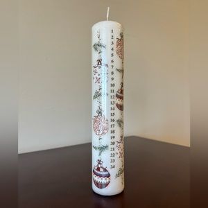 Christmas countdown candle